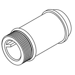 MOEN 104501 Commercial 1-3/4" Delany Supply Extension Nipple - Chrome