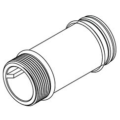 MOEN 104513 Commercial 5-1/2" Sloan-Style Supply Extension Nipple - Chrome