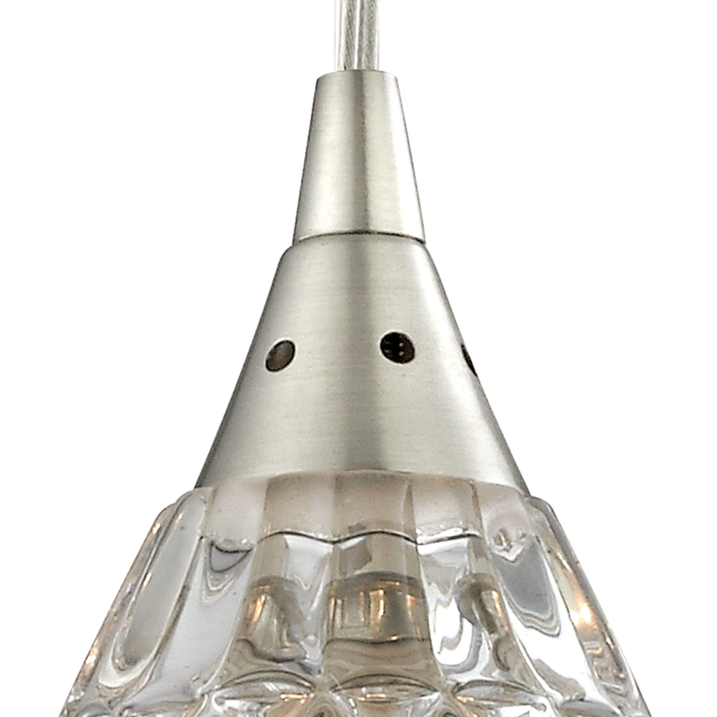 ELK SHOWROOM 10458/1 Kersey 4'' Wide 1-Light Pendant - Satin Nickel