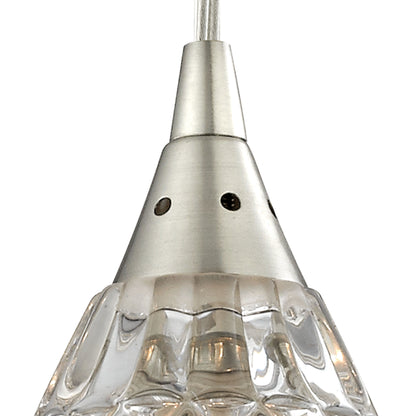 ELK SHOWROOM 10458/1 Kersey 4'' Wide 1-Light Pendant - Satin Nickel