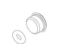 KOHLER PLUG BUTTON KIT - Vibrant Stainless, K-1046010-VS