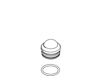KOHLER Cap Assembly, Handshower Slide Bar - Brushed Black, K-1046154-BKB