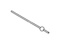 KOHLER Drain Rod, With Overmold (Exposed) - Vibrant Brushed Nickel, K-1047048-BN