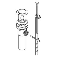 MOEN 104770 Commercial Pop-Up Waste Kit - Chrome