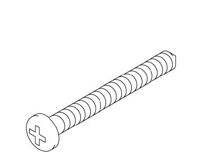 KOHLER Screw, 8-18 X 3" Cr Pan Hd Tap S - White, K-1048208-W