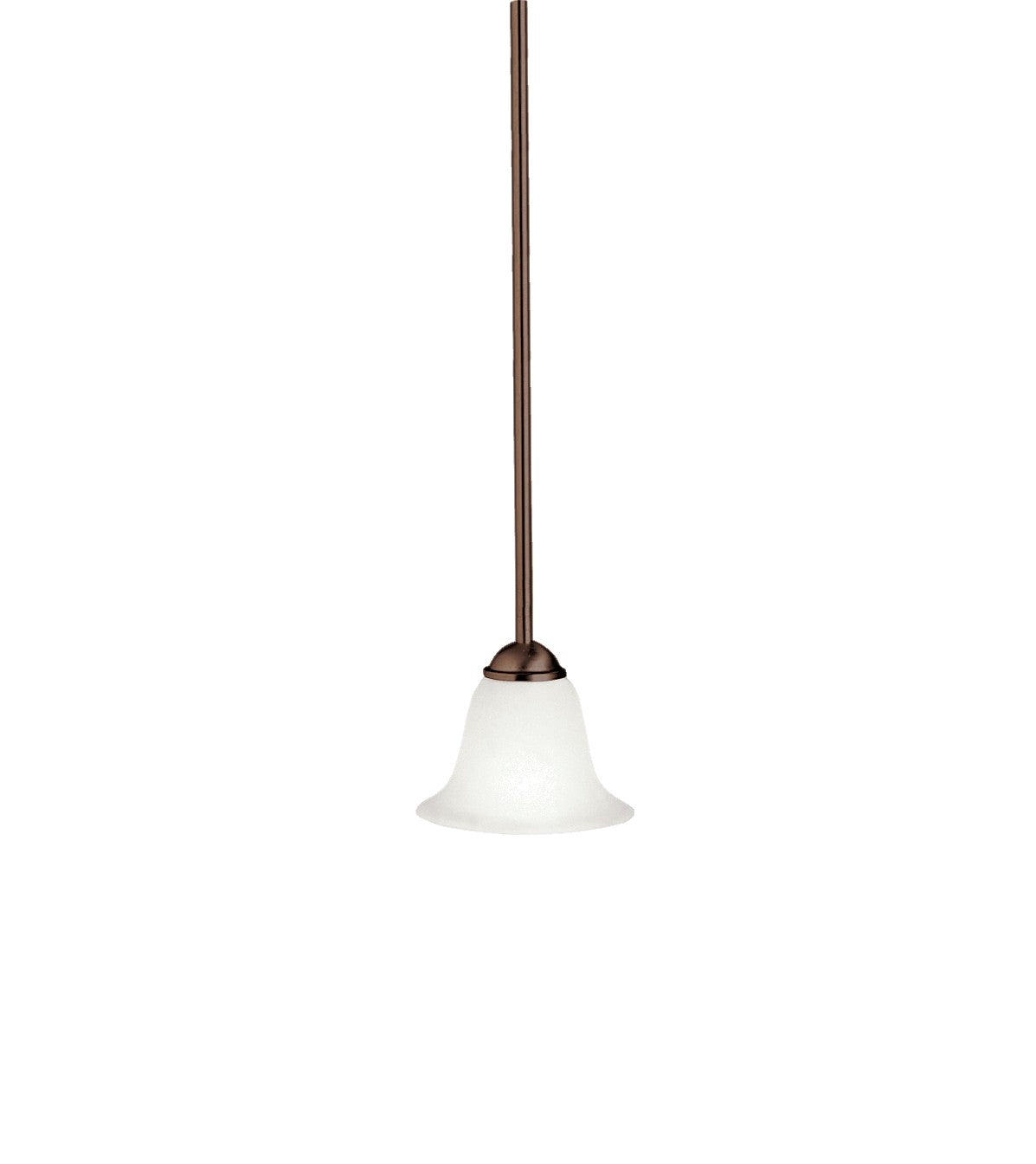 KICHLER 2771TZ Dover 5.5" 1 Light Mini Pendant With Alabaster Swirl Glass In Tannery Bronze