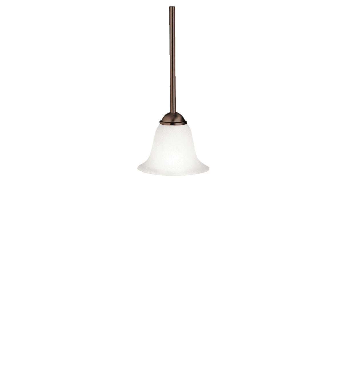 KICHLER 2771TZ Dover 5.5" 1 Light Mini Pendant With Alabaster Swirl Glass In Tannery Bronze