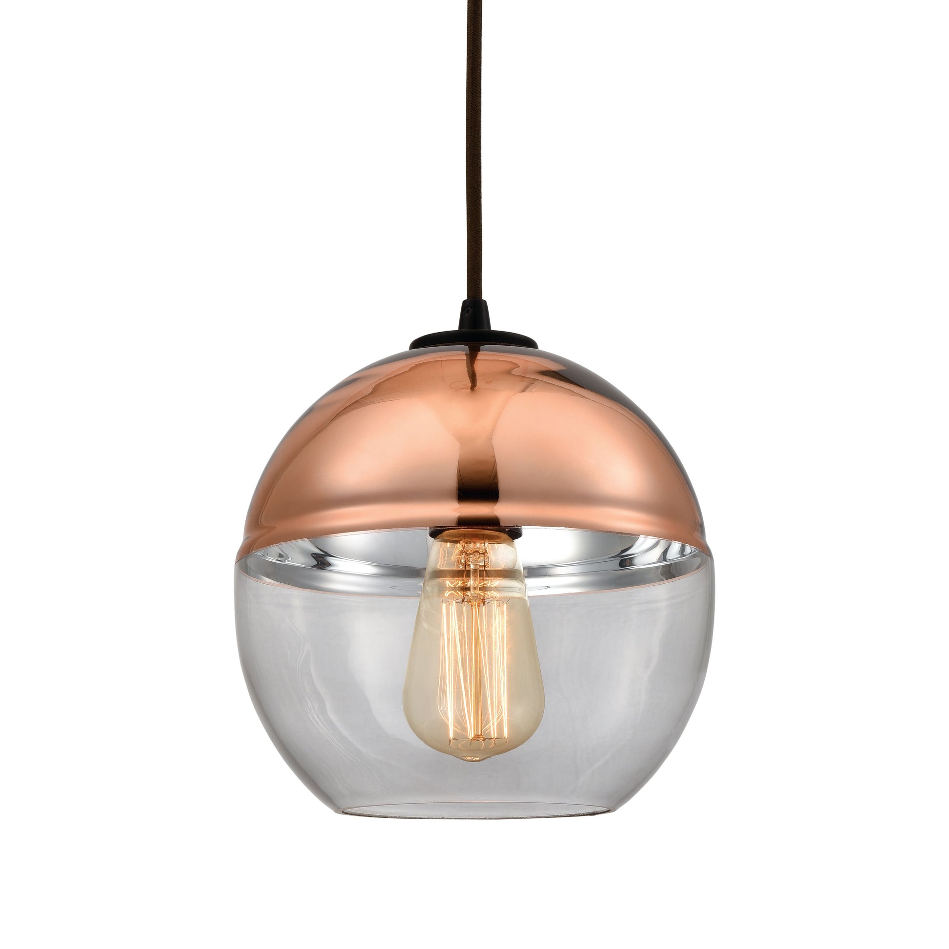 ELK SHOWROOM 10490/1 Revelo 8'' Wide 1-Light Pendant - Oil Rubbed Bronze