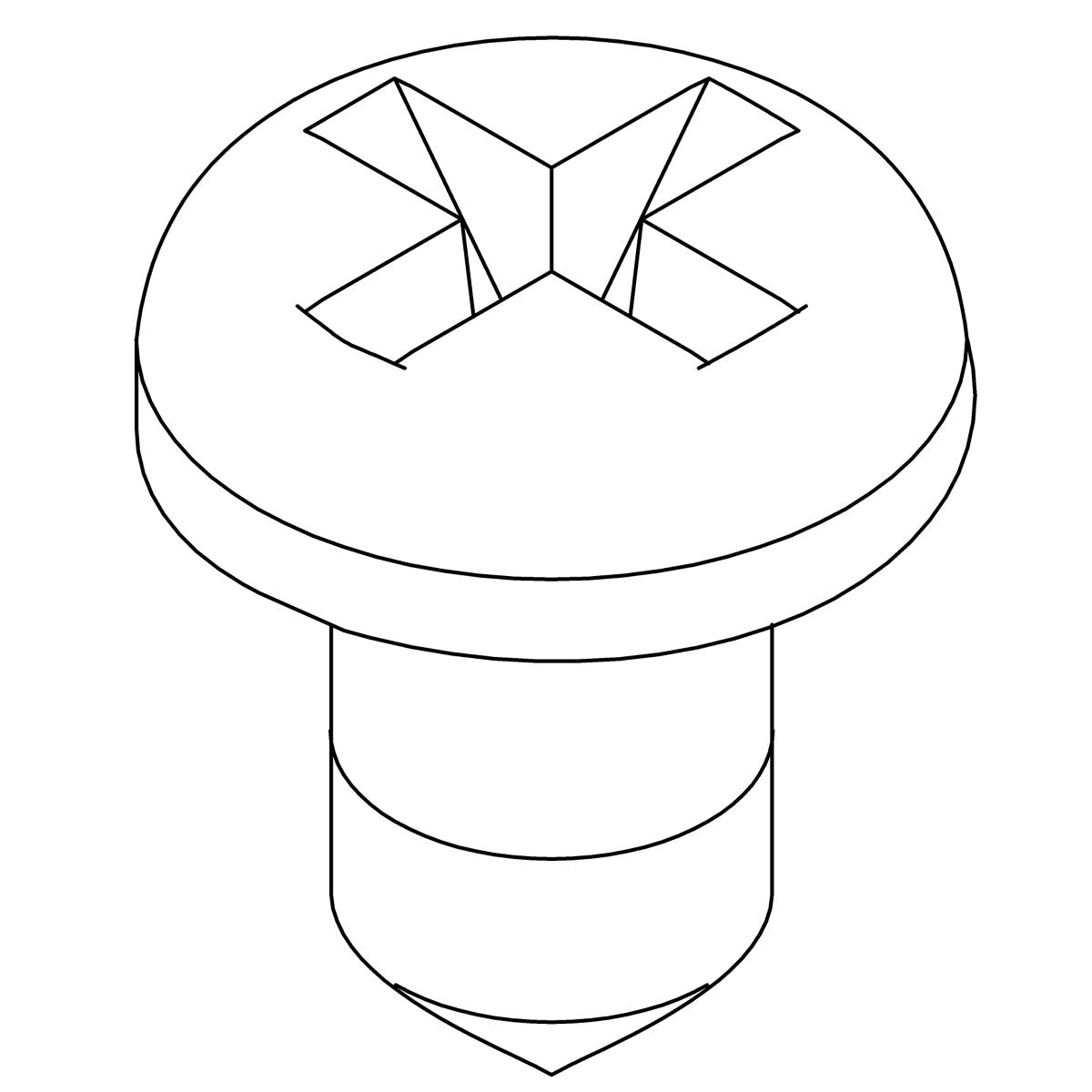 KOHLER Screw, 6-20 X .25" Cr Pan Hd Tap S, K-1049033-D