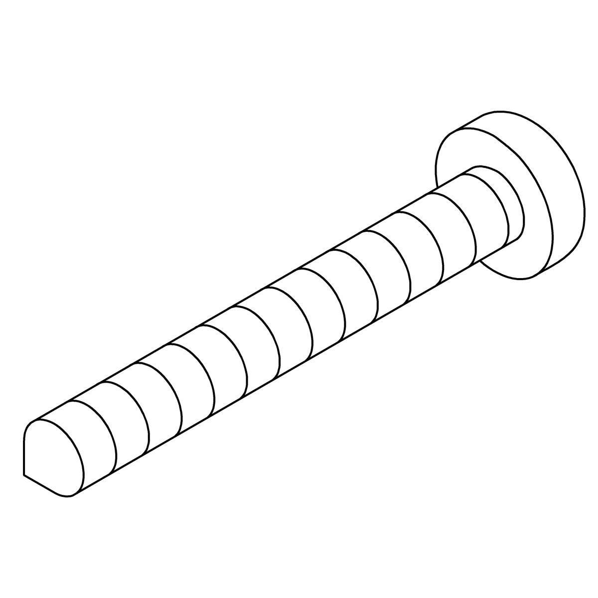 KOHLER Screw #10-16 Crphtap 1.5" Silv, K-1049043-D