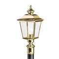 KICHLER 9913PB Bay Shore 1 Light Post Light Polished Brass