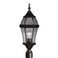 KICHLER 9992BK Townhouse 1 Light Post Mount Black