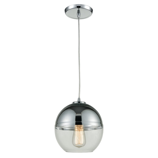 ELK SHOWROOM 10492/1 Revelo 8'' Wide 1-Light Mini Pendant - Polished Chrome