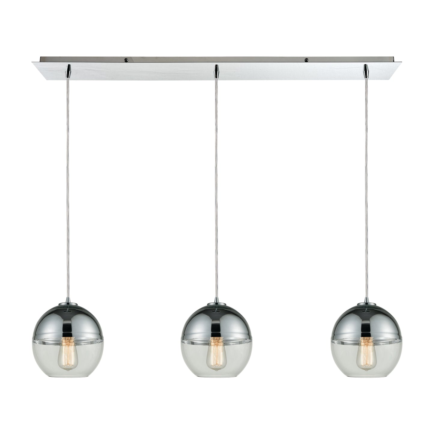 ELK SHOWROOM 10492/3LP Revelo 36'' Wide 3-Light Mini Pendant - Polished Chrome