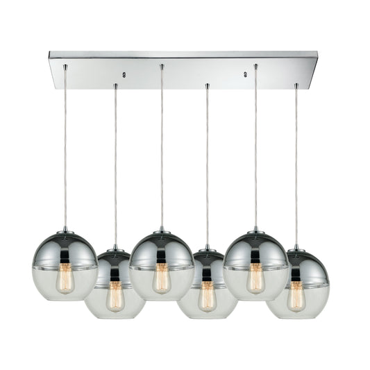 ELK SHOWROOM 10492/6RC Revelo 32'' Wide 6-Light Mini Pendant - Polished Chrome