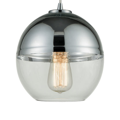 ELK SHOWROOM 10492/1 Revelo 8'' Wide 1-Light Mini Pendant - Polished Chrome