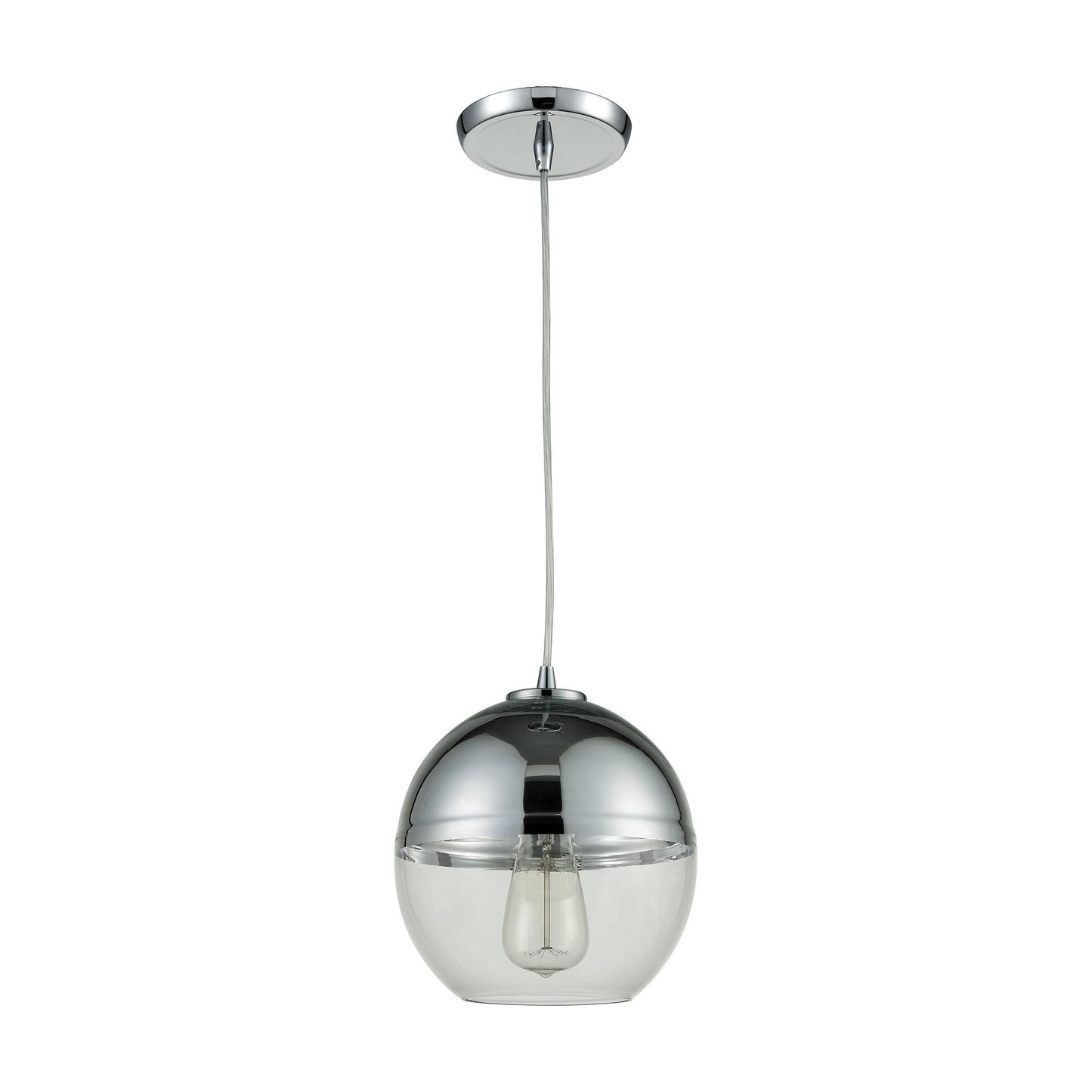 ELK SHOWROOM 10492/1 Revelo 8'' Wide 1-Light Mini Pendant - Polished Chrome