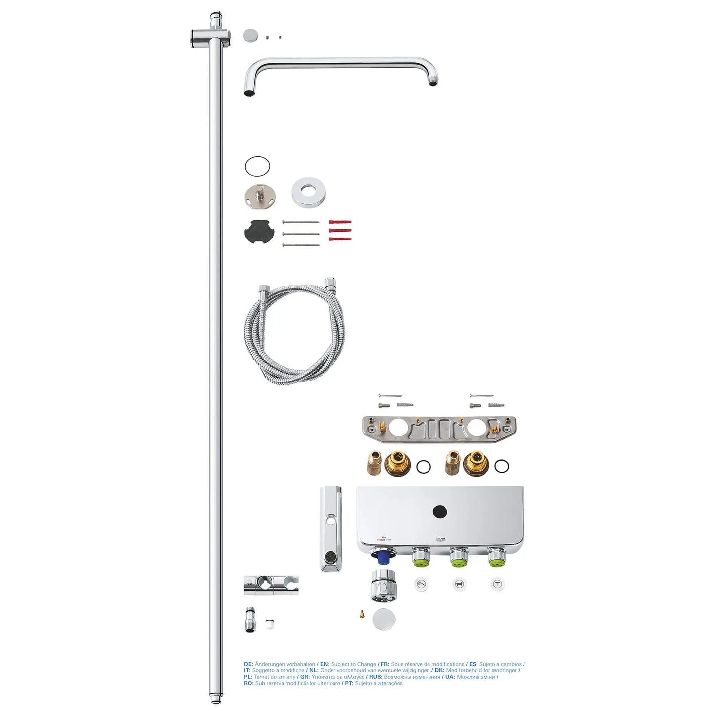 GROHE 26512000 Euphoria Thermostatic Tub/Shower System - Chrome