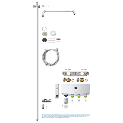GROHE 26512000 Euphoria Thermostatic Tub/Shower System - Chrome