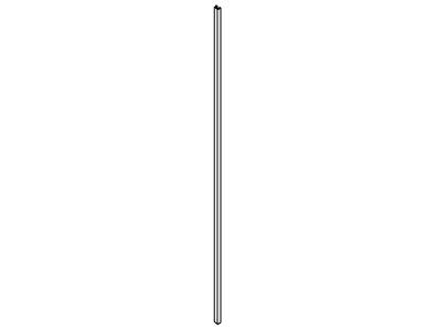 KOHLER 1049825 142 Jamb, 1/2" Wall 64.125" - Bright Polished Silver, K-1050061-01-SHP