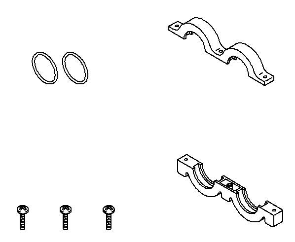 KOHLER INLET SADDLE CLAMP KIT, K-1052077