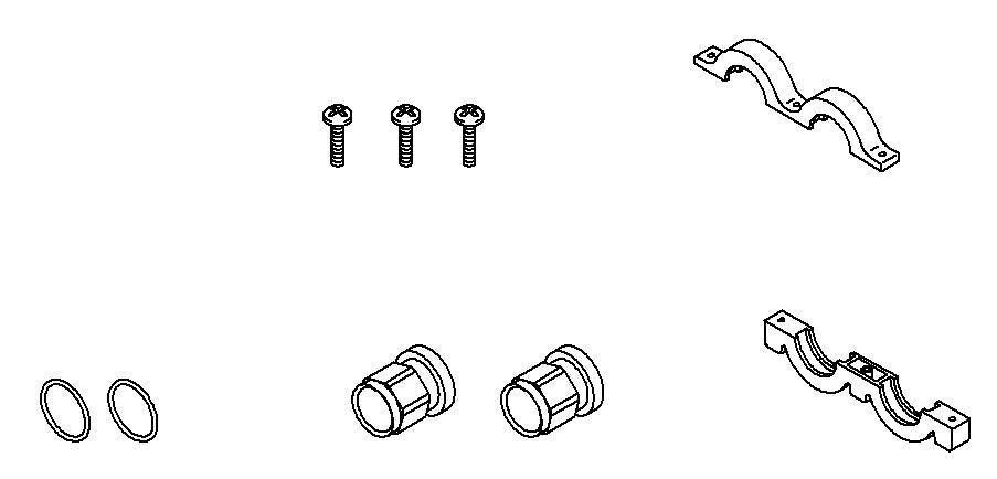 KOHLER INLET ADAPTERS 3/4 NPT KIT, K-1052081