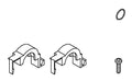 KOHLER INTERNAL SADDLE CLAMP KIT, K-1052084