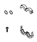 KOHLER OUTLET SADDLE CLAMP KIT, K-1052085
