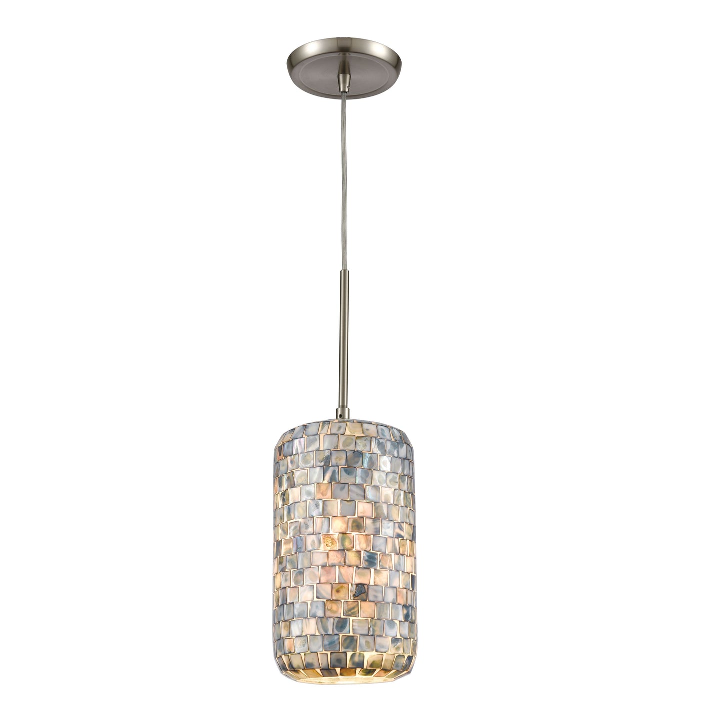 ELK SHOWROOM 10552/1 Capri 6'' Wide 1-Light Pendant - Satin Nickel