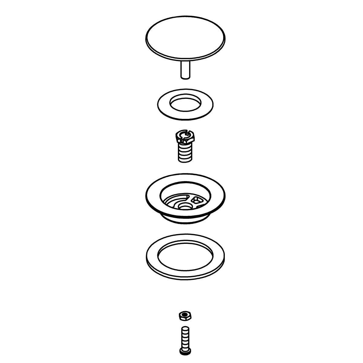 KOHLER SUB-ASSY, STOPPER - Matte Black, K-1056135-BL