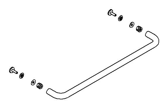 KOHLER Towel Bar Kit 24" - Vibrant Brushed Moderne Brass, K-1057704-01-2MB