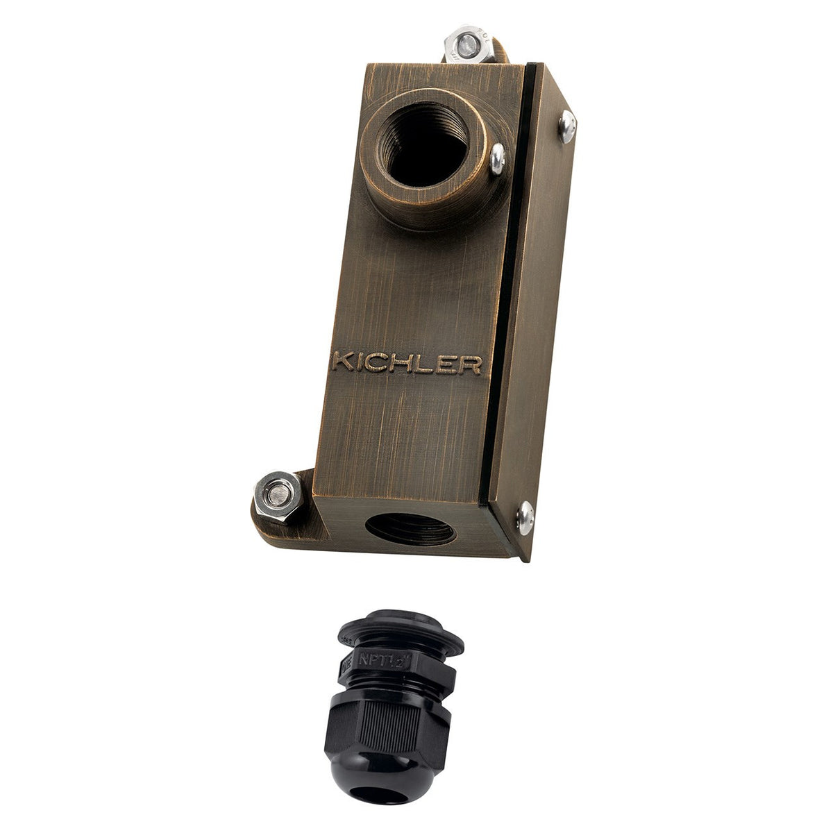 KICHLER 15609CBR Junction Box Mounting Bracket Centennial Brass