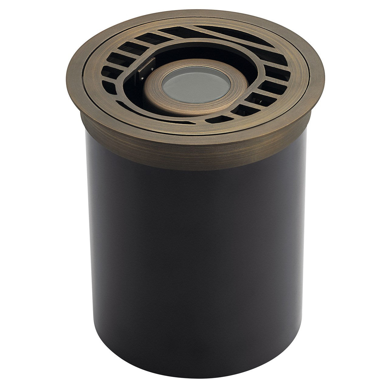 KICHLER 15789CBR Articulating Well Light With Rock Guard Centennial Brass