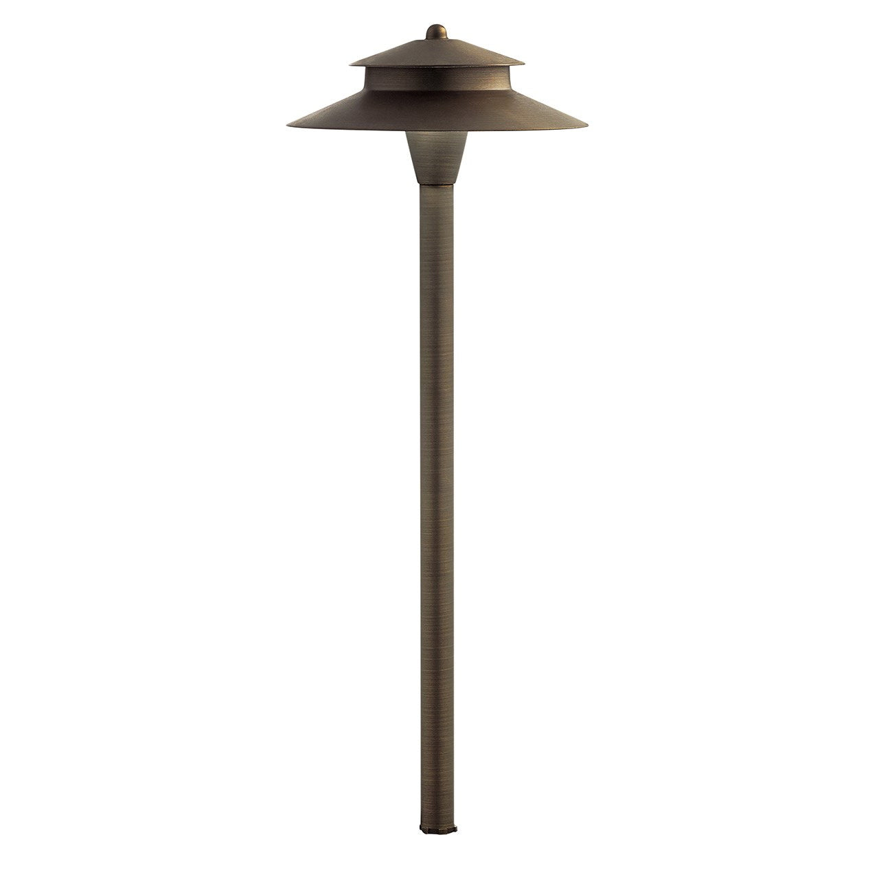 KICHLER 15880CBR27 12V Led 2700K Mission Path Light, Centennial Brass