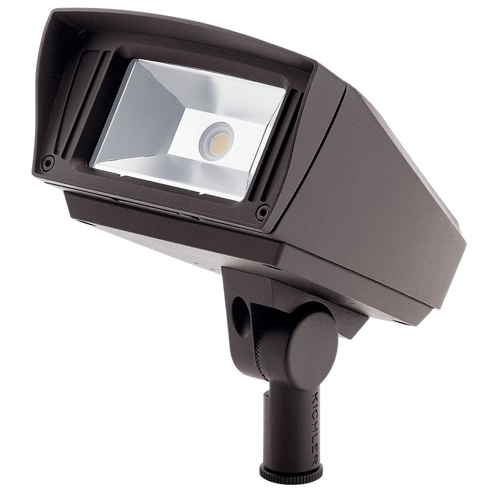 KICHLER 16221AZT30 C-Series 3000K 12W Small Flood Knuckle Mount Textured Architectural Bronze
