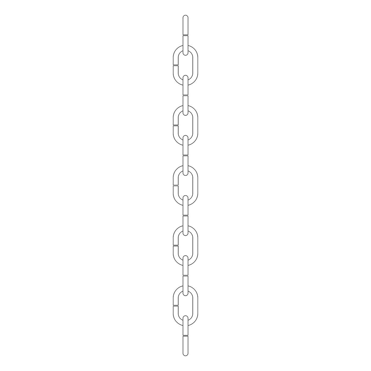 KICHLER 2996MCH 36" Standard Gauge Chain Midnight Chrome