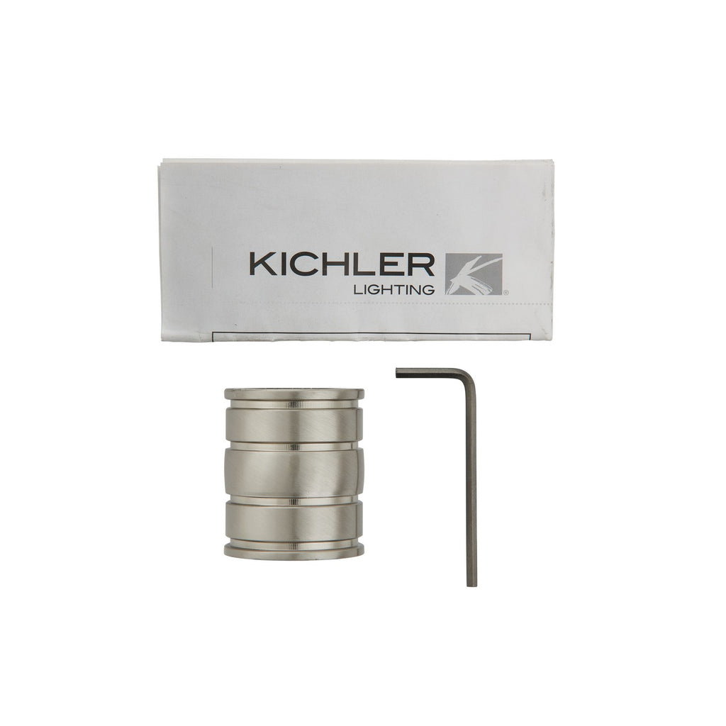 KICHLER 337007BSS Downrod Coupler Brushed Stainless Steel