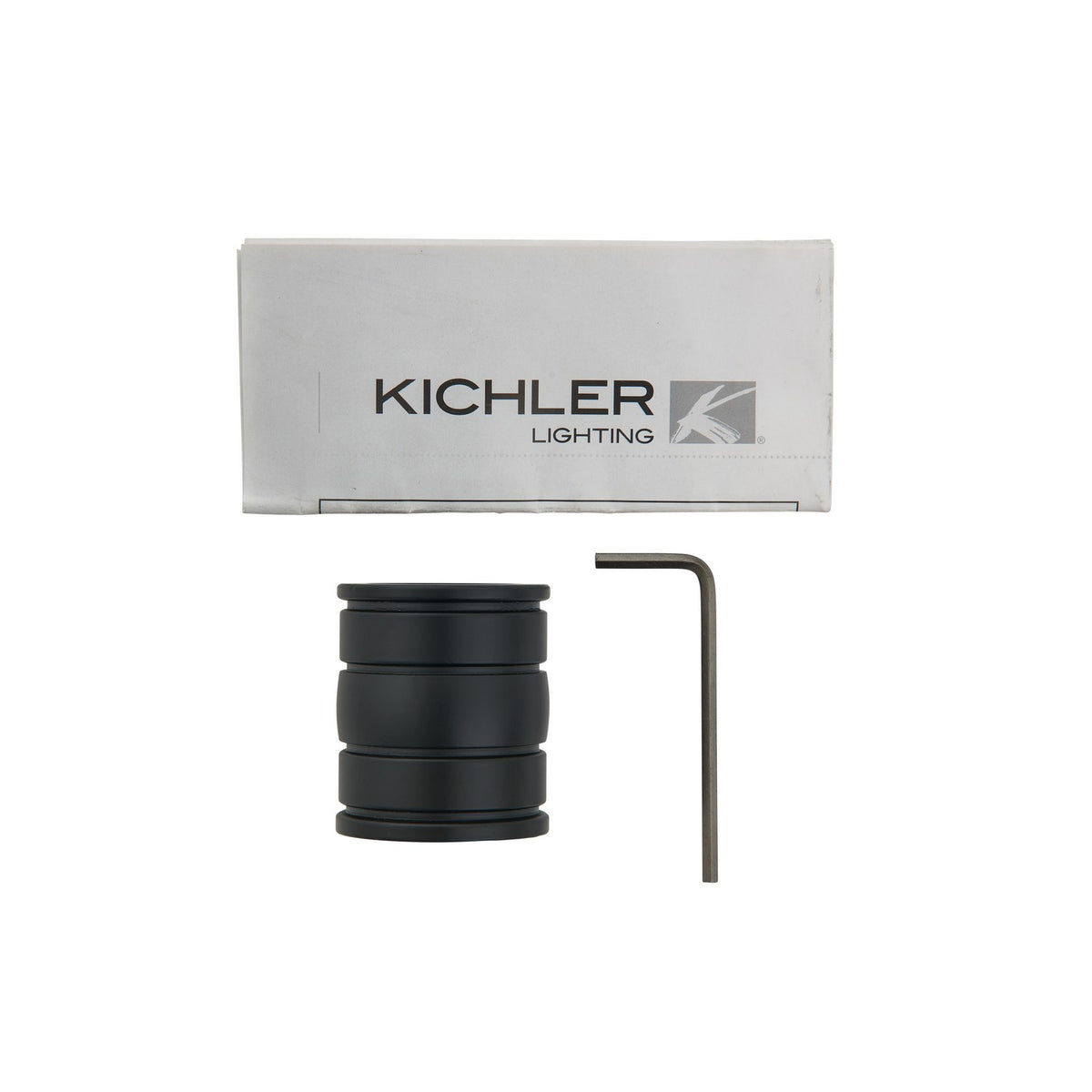 KICHLER 337007SBK Downrod Coupler Satin Black