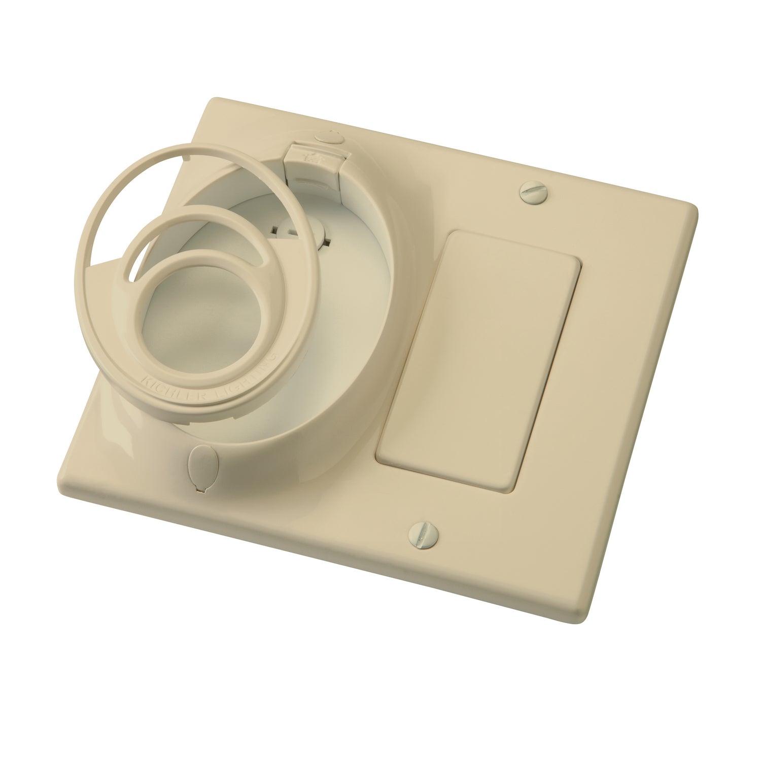 KICHLER 370011IV CoolTouch Dual Gang Wall Plate Ivory