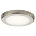 KICHLER 44244NILED30 Zeo 3000K Led 7" Round Flush Mount Brushed Nickel