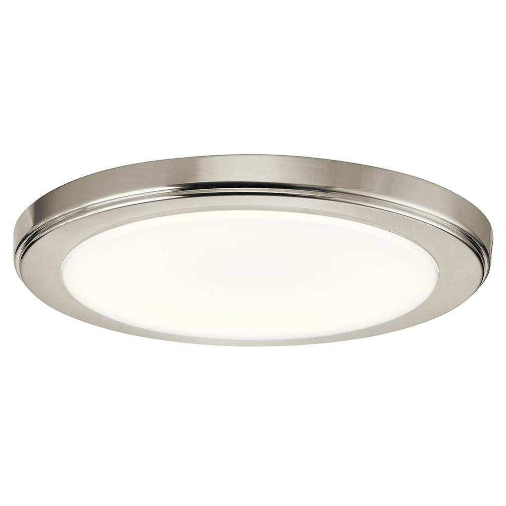 KICHLER 44246NILED30 Zeo 3000K Led 10" Round Flush Mount Brushed Nickel