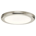 KICHLER 44246NILED30 Zeo 3000K Led 10" Round Flush Mount Brushed Nickel