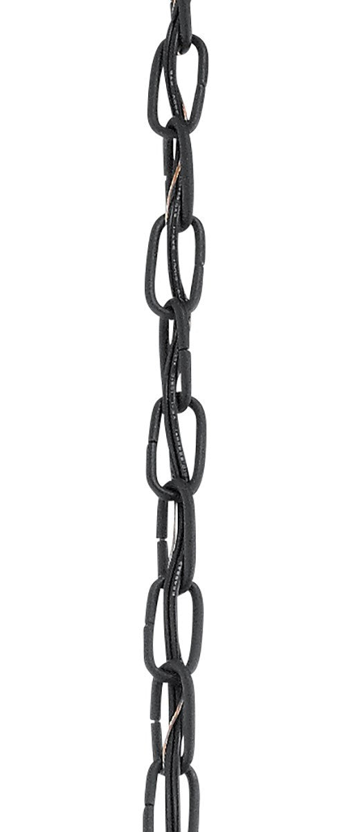 KICHLER 4927BKT 36" Outdoor Chain Textured Black
