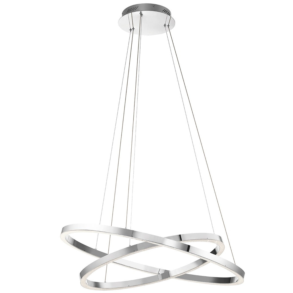 ELAN 83866 Opus 2 Ring XL LED Pendant Chrome