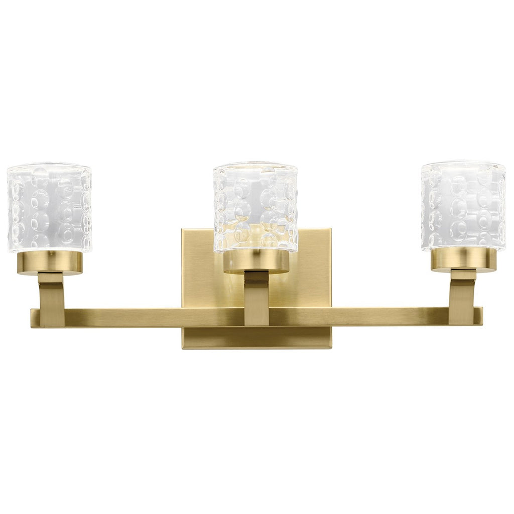 KICHLER 84041CG Rene 3000K Led 3 Light Vanity Light Champagne Gold