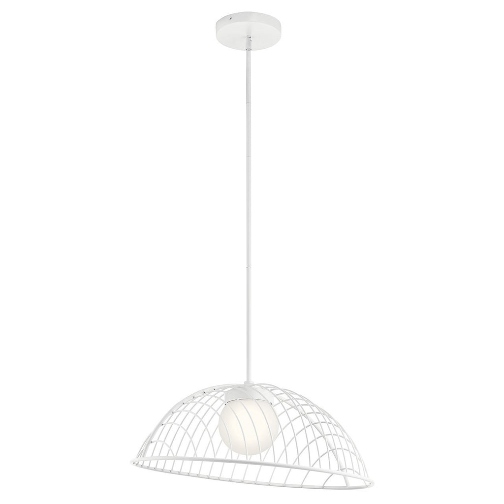 KICHLER 84095WH Clevo Led Pendant White
