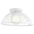 KICHLER 84096WH Clevo Led Semi Flush Mount White