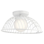 KICHLER 84096WH Clevo Led Semi Flush Mount White