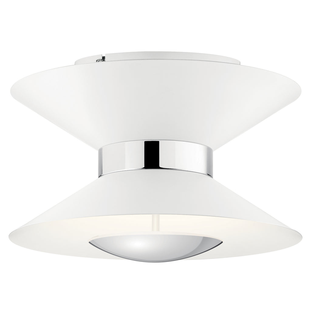 KICHLER 84132MWH Kordan Led Semi Flush Mount Matte White