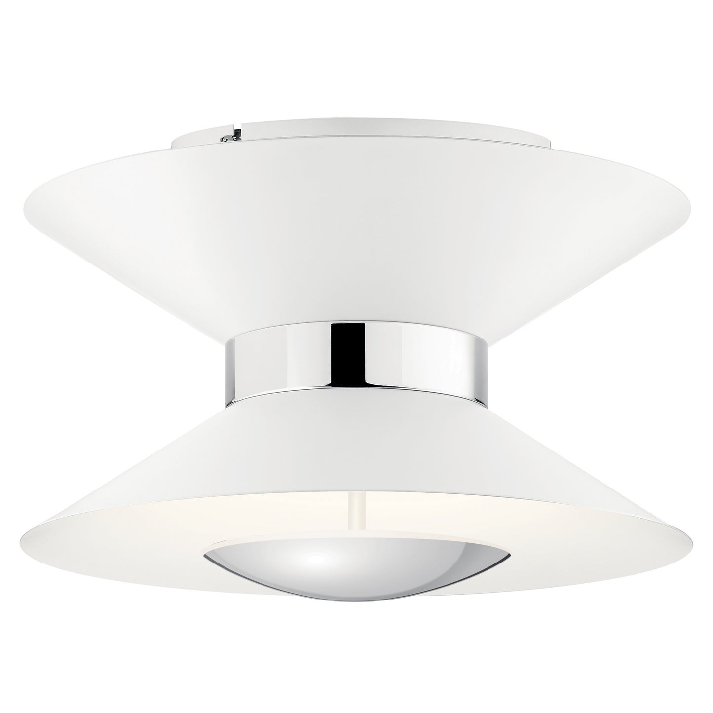 KICHLER 84132MWH Kordan Led Semi Flush Mount Matte White